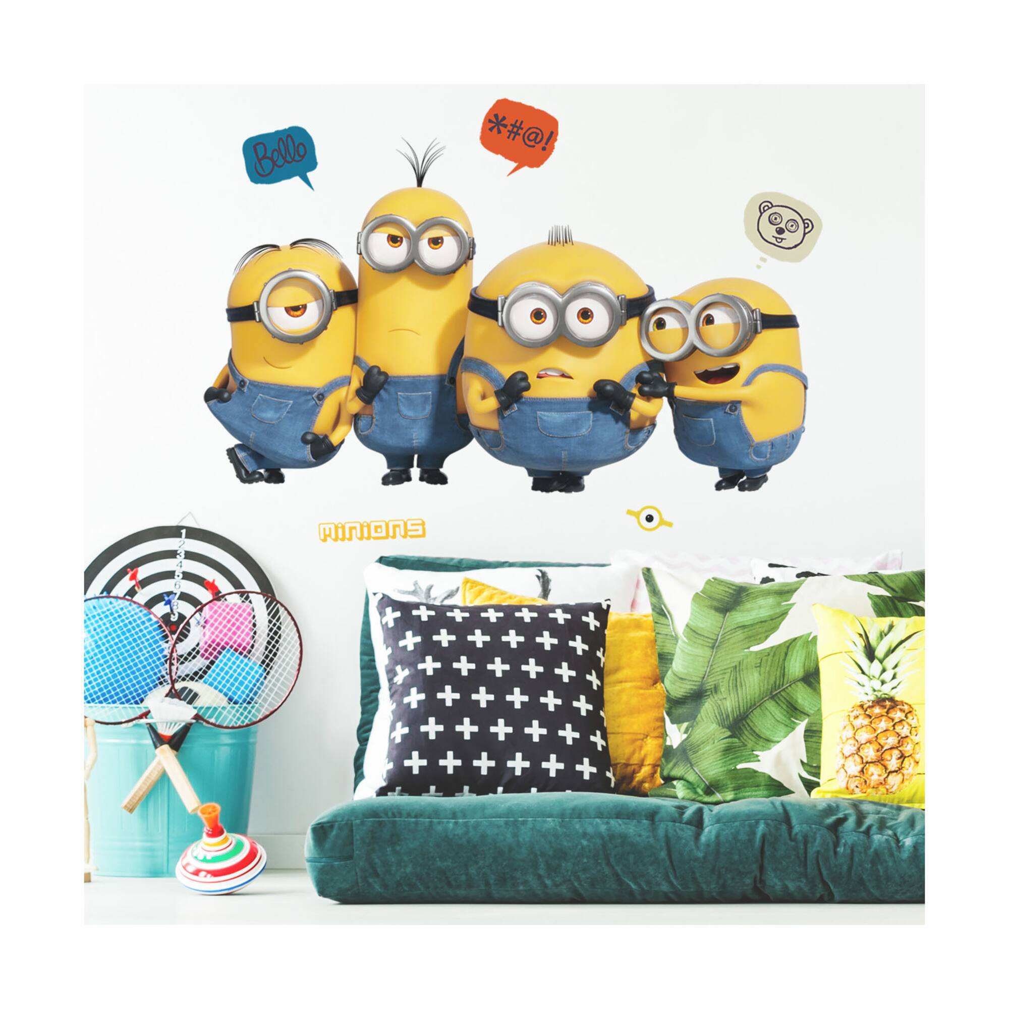 RoomMates Yellow, Blue & Black Minions 2 Giant Wall Decals